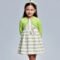 Linen stripes dress girls mayoral