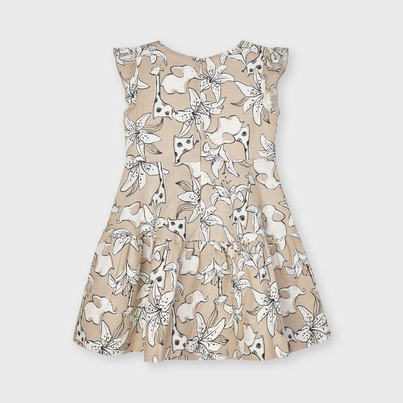 Linen flower dress mayoral