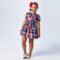 Check print dress girl mayoral