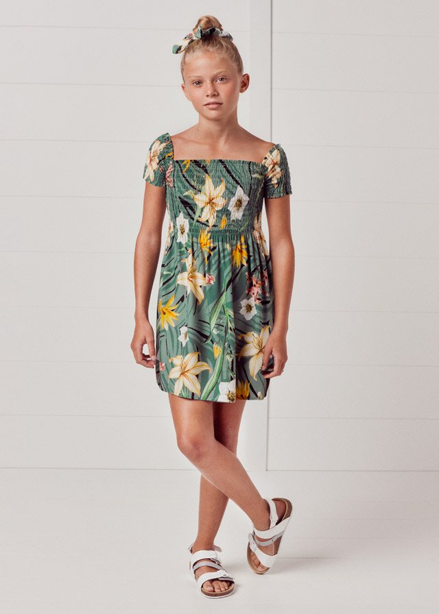 flower dress girl ss22 mayoral