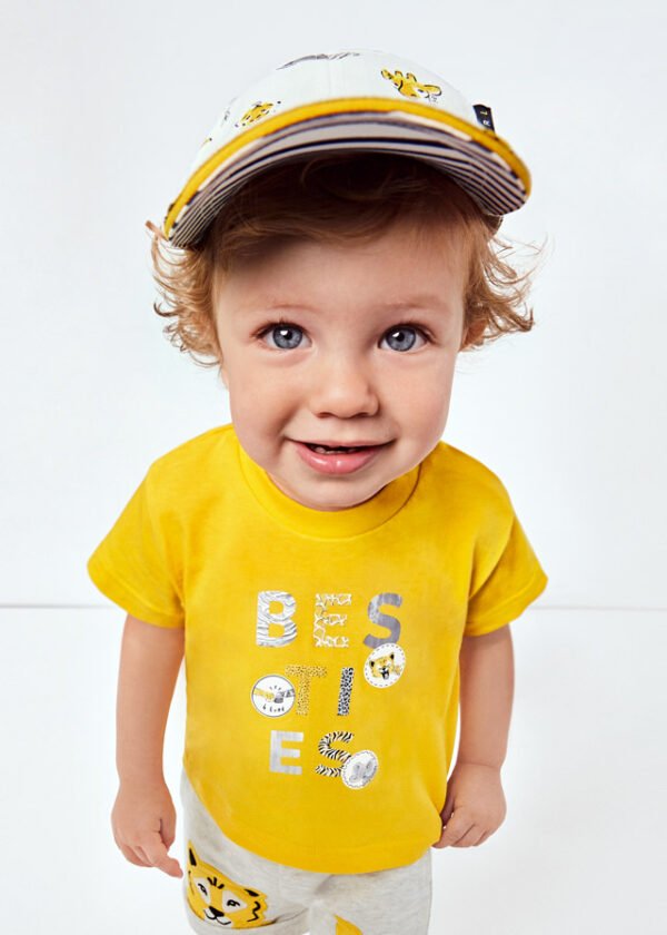 ECOFRIENDS short sleeve letters T-shirt baby boy mayoral ss22