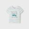 Short sleeve stripes T-shirt baby boy mayoral ss22