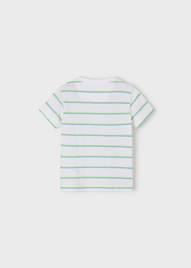 Short sleeve stripes T-shirt baby boy mayoral ss22