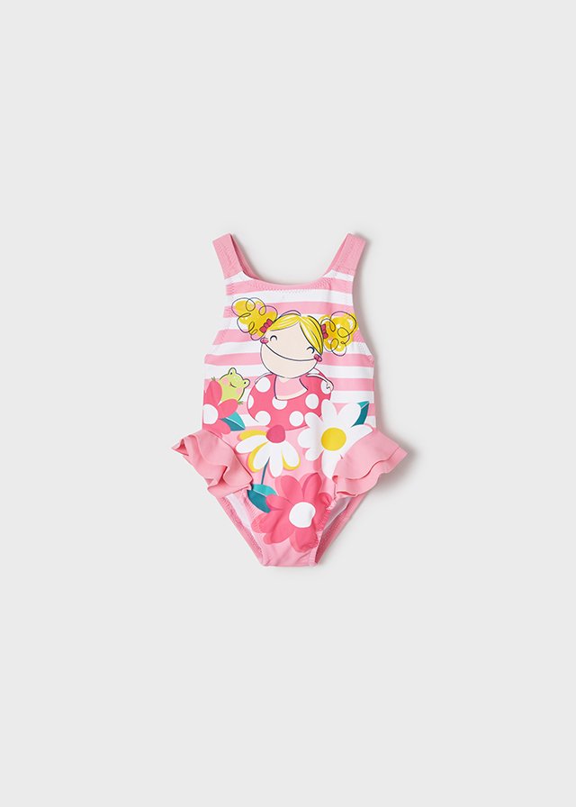 Patterned swimsuit baby girl mayoral ss22