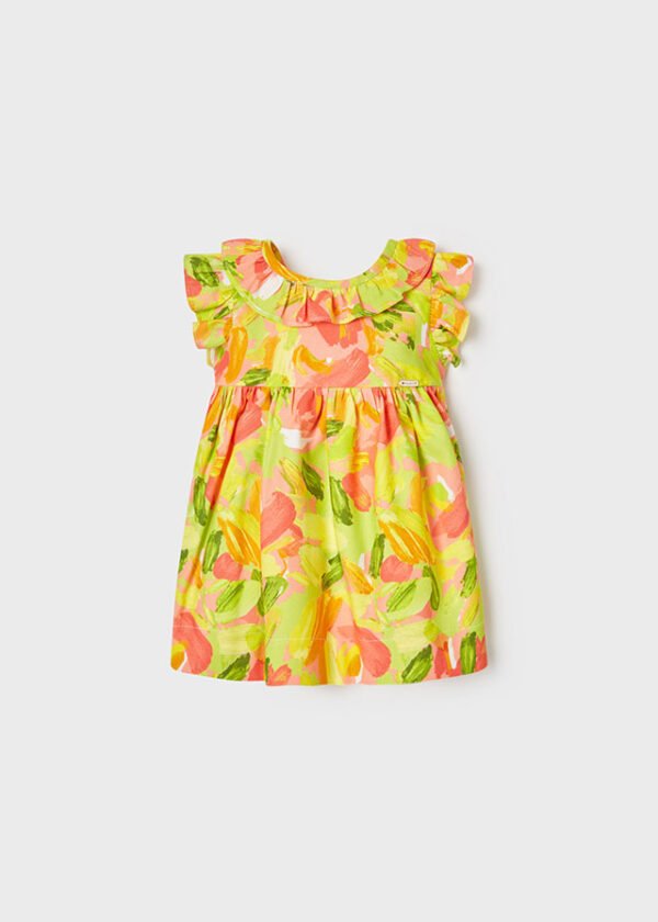 Patterned dress baby girl mayoral ss22