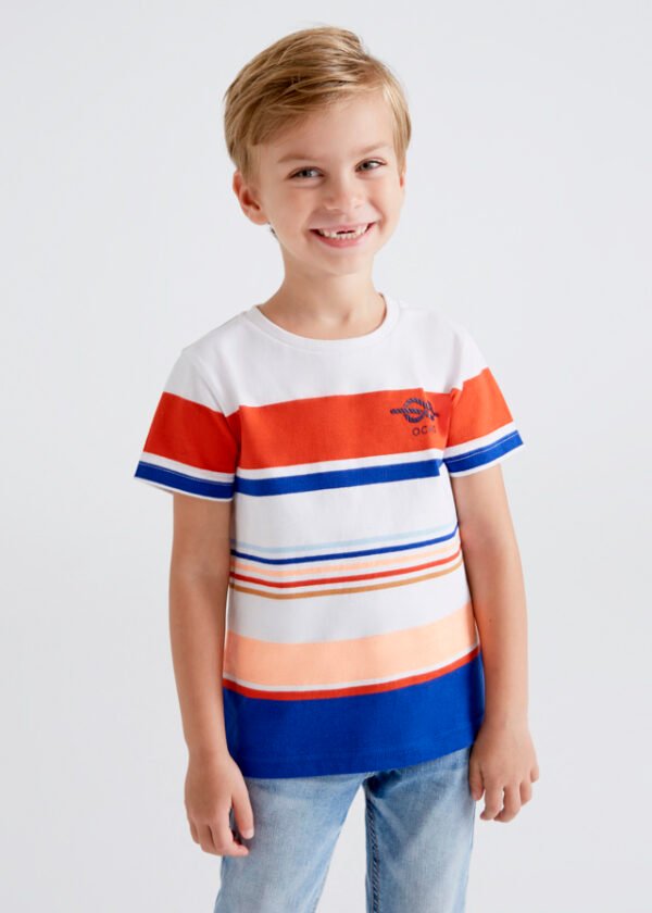 Stripes short sleeve t-shirt boy mayoral ss22