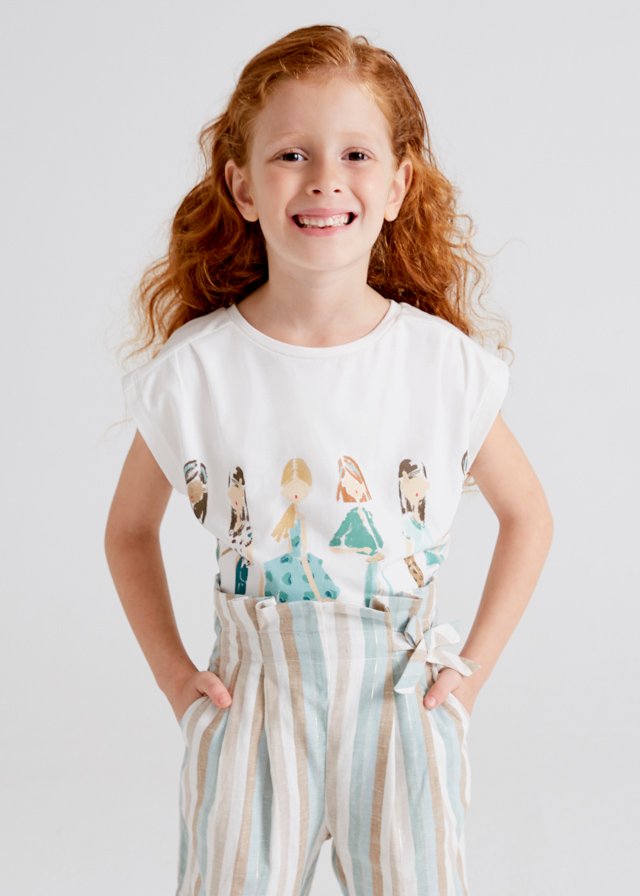 ECOFRIENDS dolls print short sleeve T-shirt girl mayoral