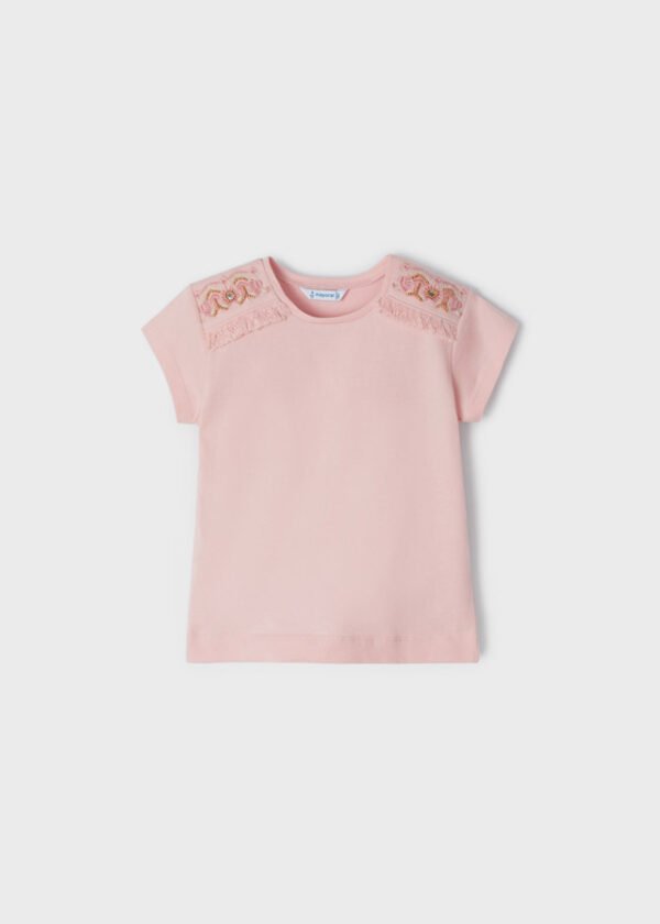 ECOFRIENDS short sleeve T-shirt with embroideries girl mayoral