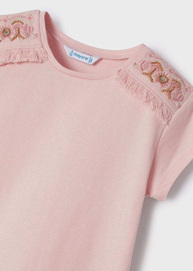 ECOFRIENDS short sleeve T-shirt with embroideries girl mayoral