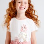 Pineapple print short sleeve ECOFRIENDS T-shirt girl mayoral