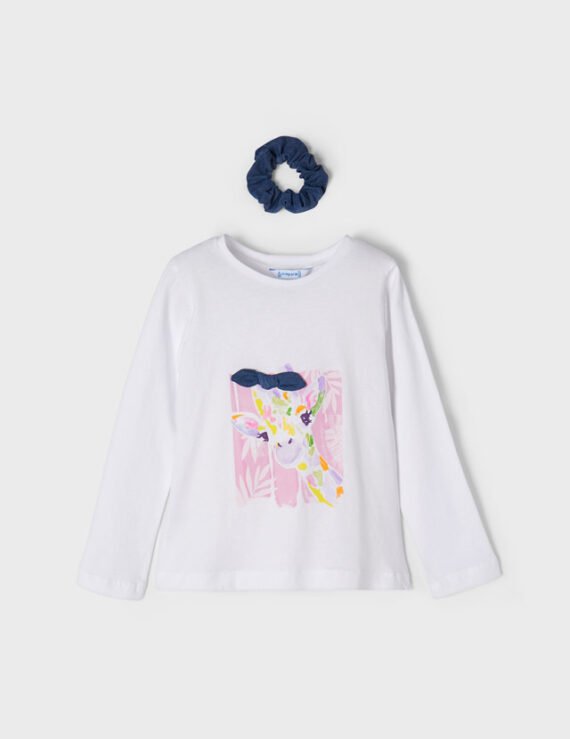 ECOFRIENDS long sleeve T-shirt with hairband girl mayoral