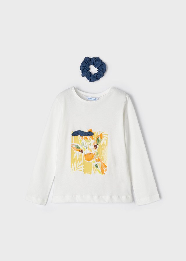 ECOFRIENDS long sleeve T-shirt with hairband girl mayoral