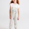 Striped linen long trousers girl mayoral