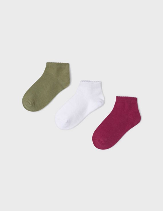 ECOFRIENDS set of 3 basic socks girl