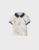 Short sleeve patterned polo shirt baby boy mayoral ss22
