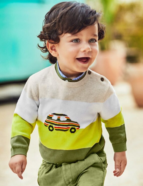 ECOFRIENDS multicoloured jumper baby boy mayoral ss22