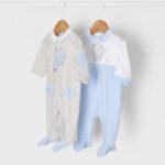 Set of 2 ECOFRIENDS sleepsuits newborn boy mayoral ss22