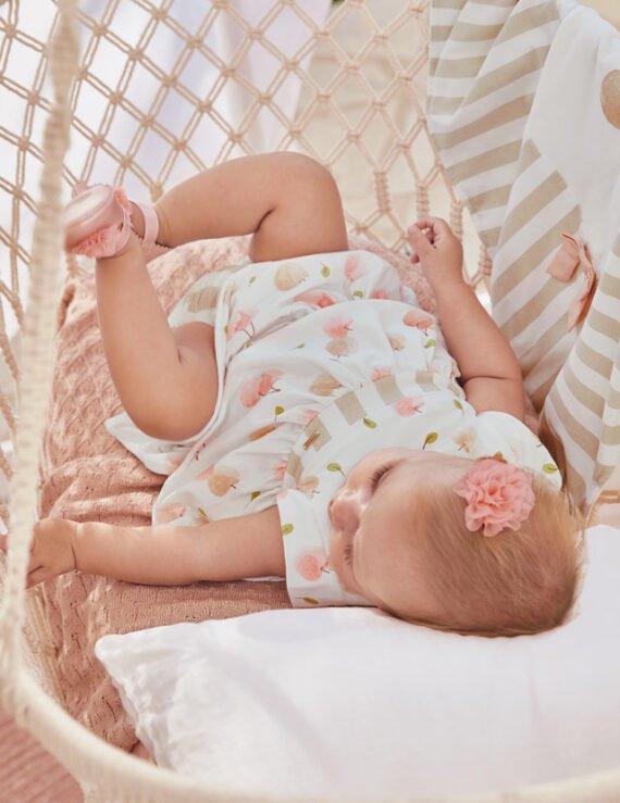ECOFRIENDS knit dress with knickers newborn girl