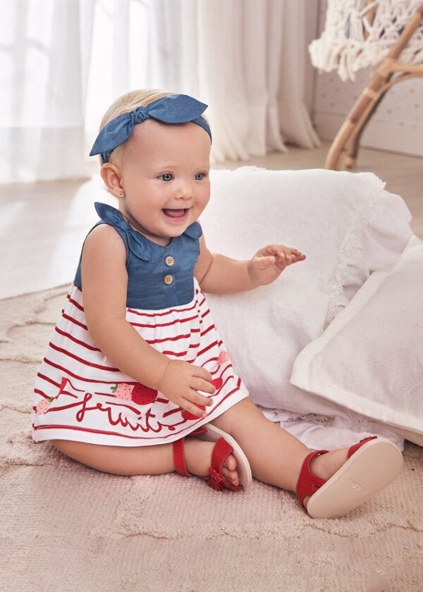 ECOFRIENDS dress with headband newborn girl