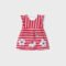 ECOFRIENDS stripes rib knit dress newborn girl