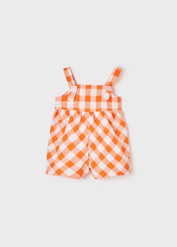Gingham playsuit baby girl mayoral ss22