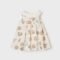 Pleated patterned dress baby girl mayoral ss22