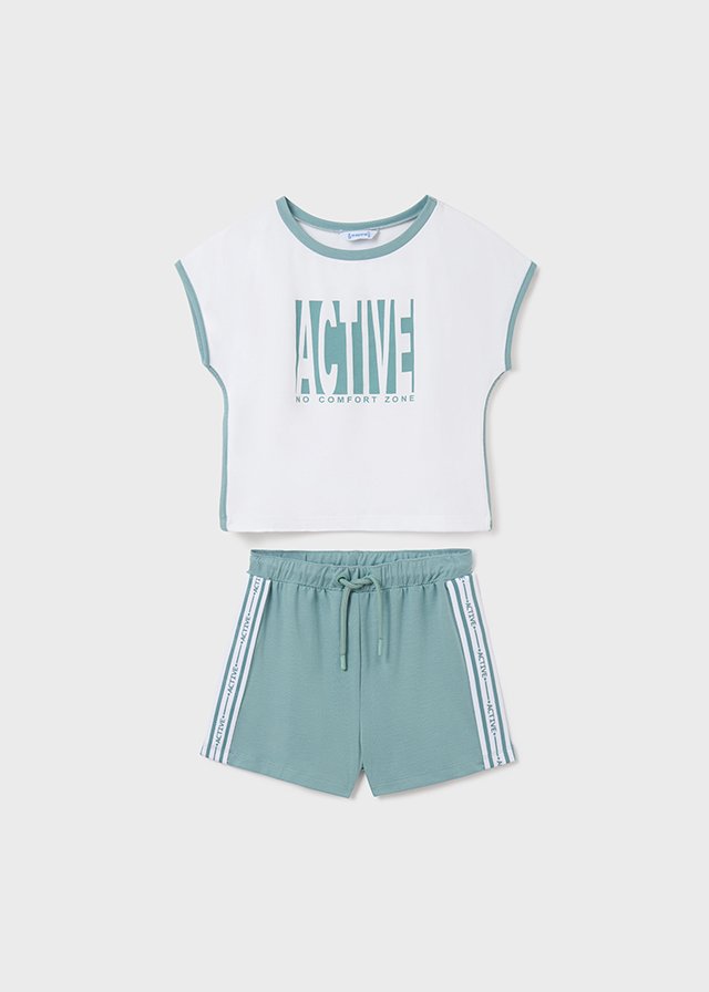 Sporty shorts set girl - Tres Jolie