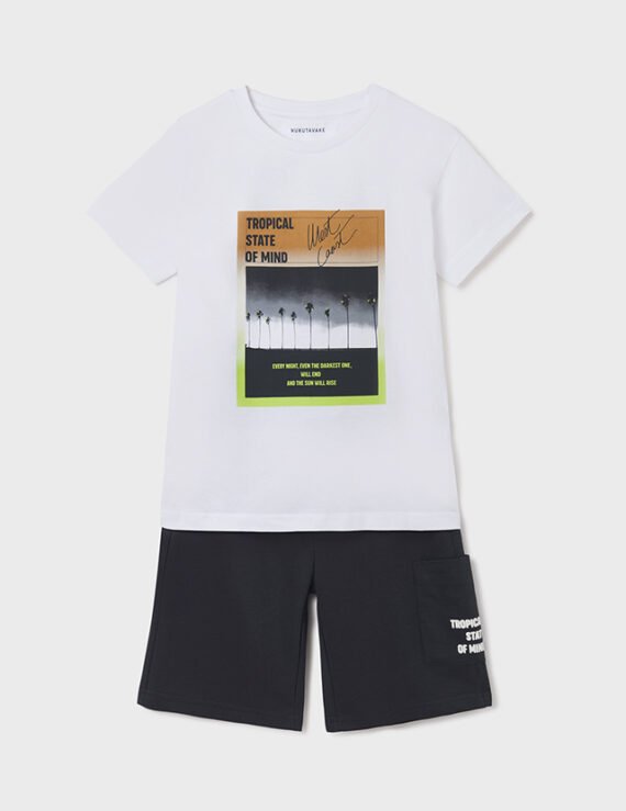 Shorts and graphic set boy mayoral ss22