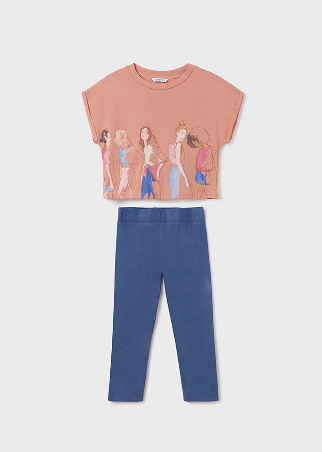 Leggings set girl mayoral ss22
