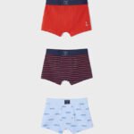 ECOFRIENDS set of 3 fish boxer trunks boy mayoral ss22