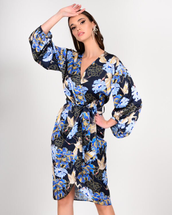 Wrap dress flower print