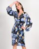 Wrap dress flower print