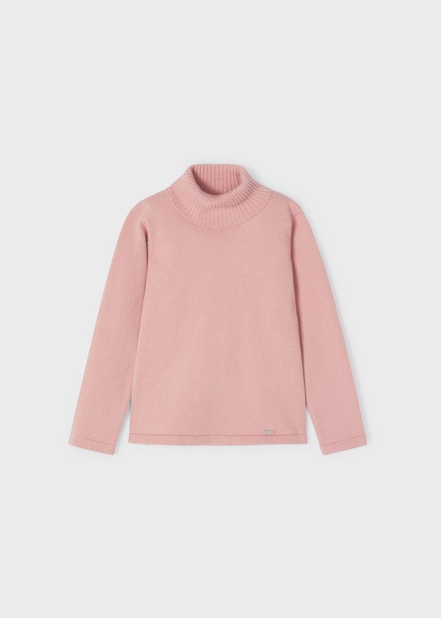 12-00313-012-L-4 Basic woven turtleneck for girl