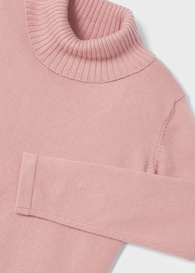 12-00313-012-L-6 Basic woven turtleneck for girl