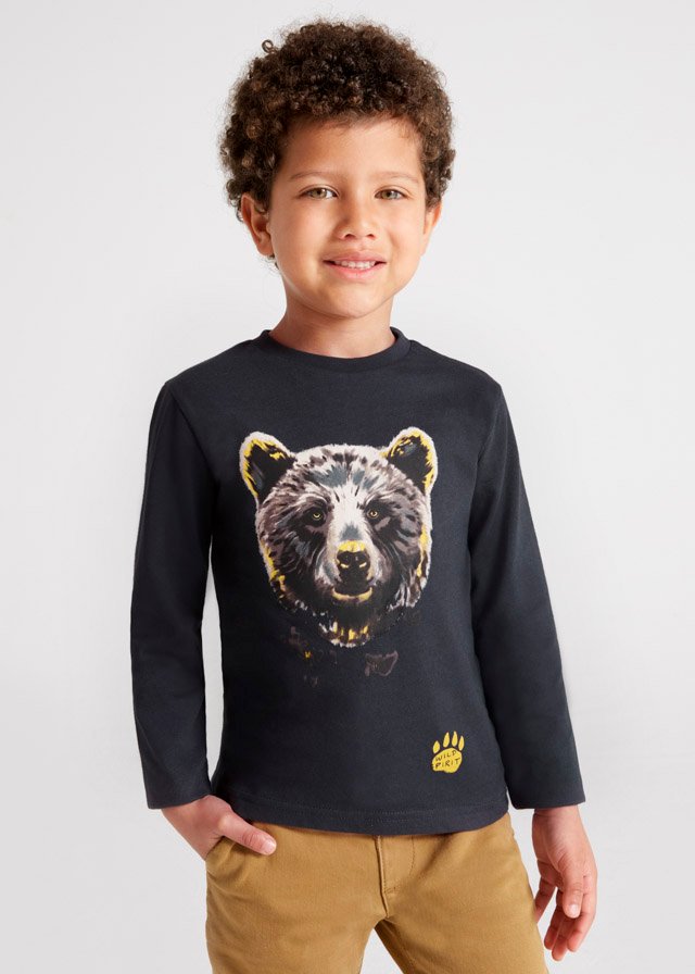 ECOFRIENDS long sleeve bear T-shirt boy