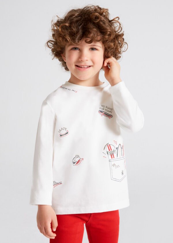 ECOFRIENDS long sleeve embroidered T-shirt boy