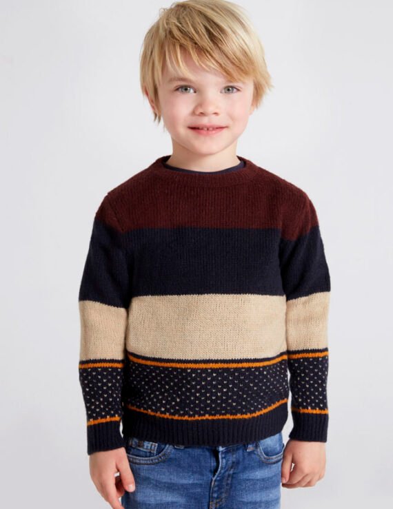 Block stripes jumper boy