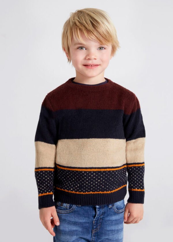 Block stripes jumper boy