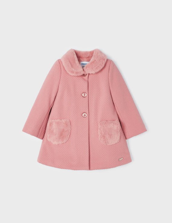 Structured knit coat baby
