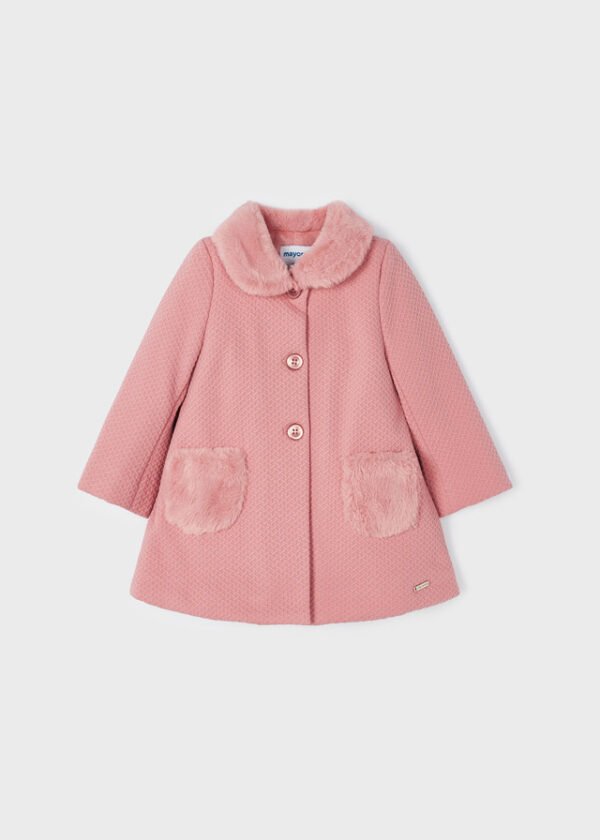 Structured knit coat baby