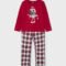 ECOFRIENDS check sleepsuit girl