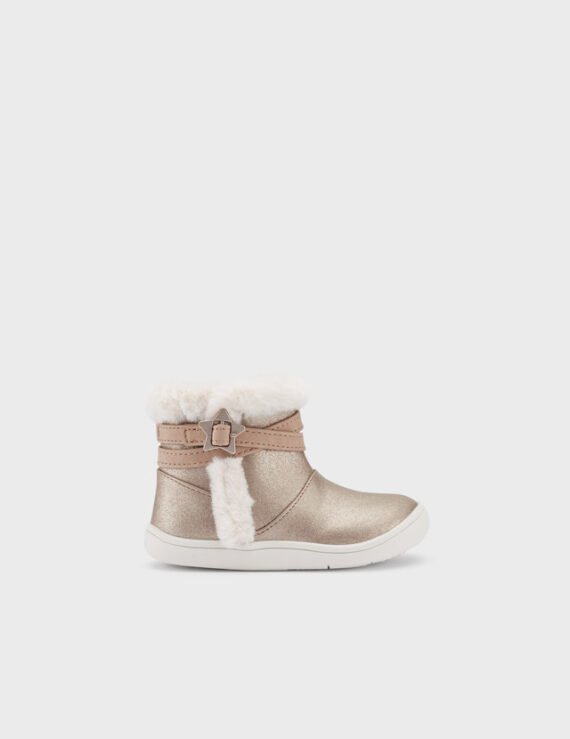 Faux fur ankle boots baby