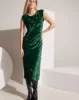 Green velvet dress