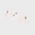 4 pack organic cotton print socks newborn