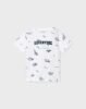 Sustainable cotton print T-shirt boy