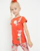 Sustainable cotton print T-shirt girl