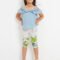 Sustainable cotton print leggings girl