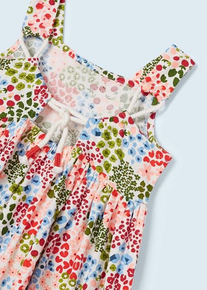 Sustainable cotton print dress girl