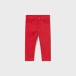 Sustainable cotton slim fit trousers baby