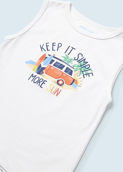 Sustainable cotton tank top T-shirt baby